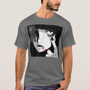 Camiseta Manga - Alt Aestética - Vampiro Japonês de Animaçã