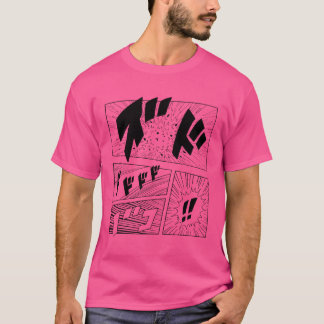 Camiseta mangá anime quadrinhos japonês minimalista vintage