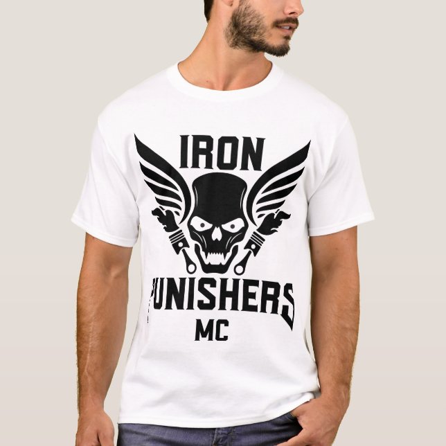Camiseta Manga Curta Iron Punishers Logo Masculina (Frente)