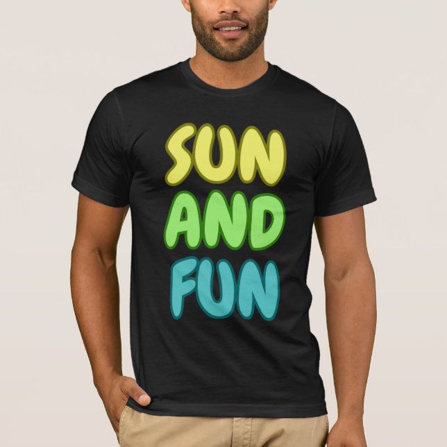 Camiseta Manga Curta Sun And Fun (Frente)