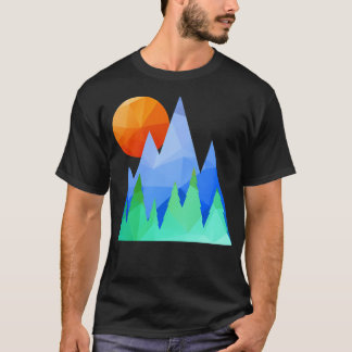 Camiseta Manga de Beisebol Nascer do Sol do Norte