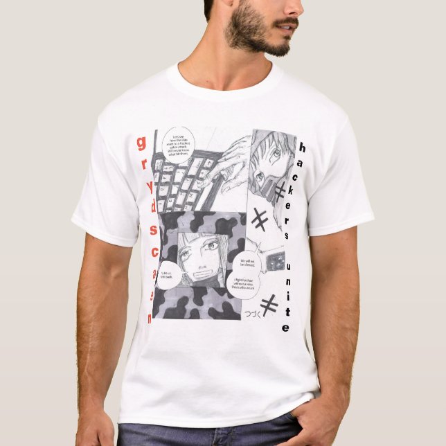Camiseta mangá de revelação (Frente)