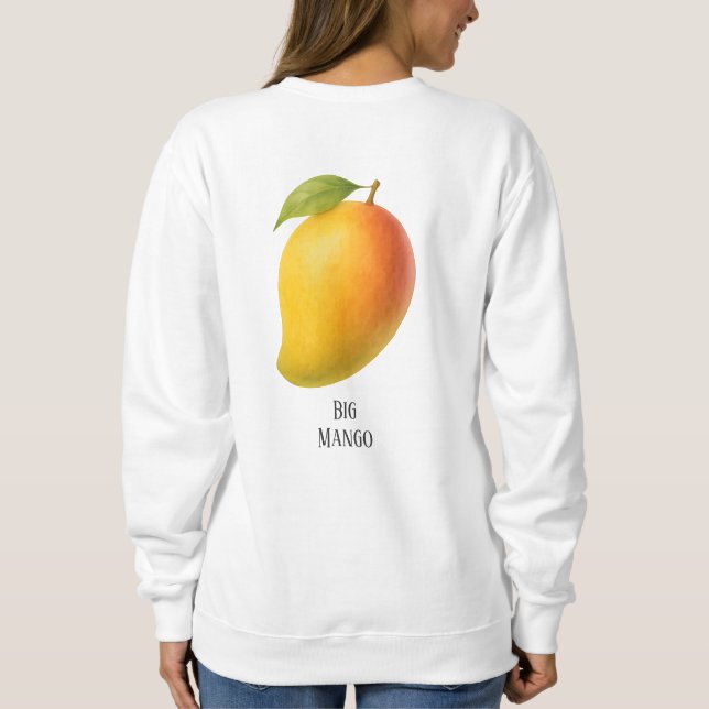 Camiseta Manga Grande, Fruta Doce e Nome (Verso)