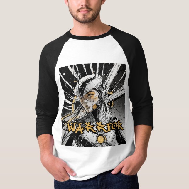 Camiseta Manga Guerreiro Raglan (Frente)
