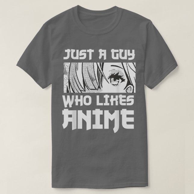Camiseta Manga Japan Culture Just A Guy Who Likes Anime  (Frente do Design)