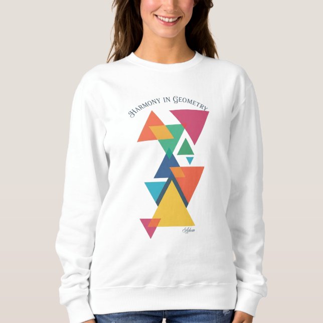 Camiseta Manga Longa ADOM Geometric Art (Frente)