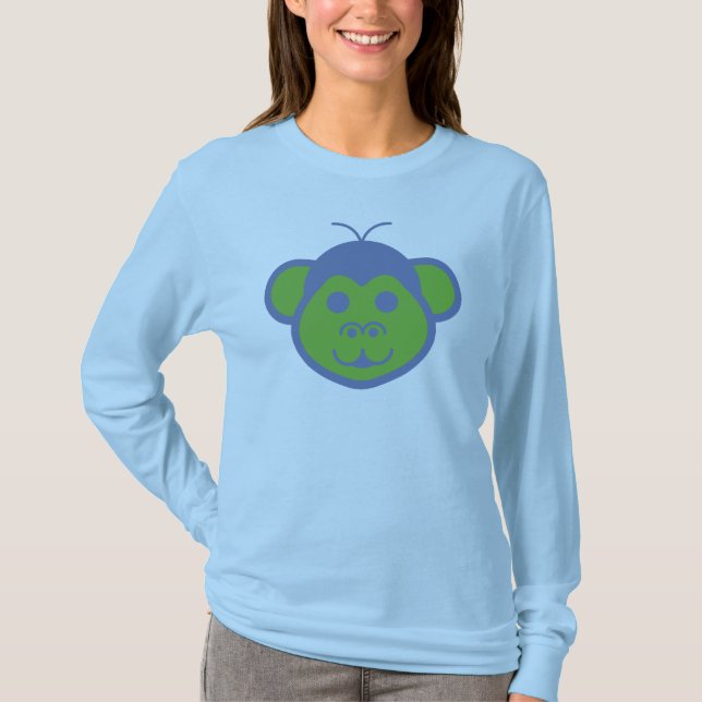Camiseta Manga Longa Alimon (Macaco Alienigena)  (Frente)