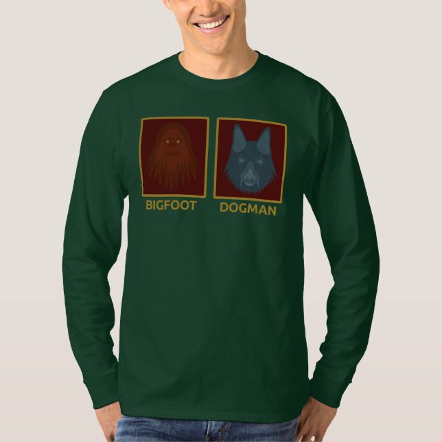 Camiseta Manga Longa Bigfoot & Dogman (Frente)