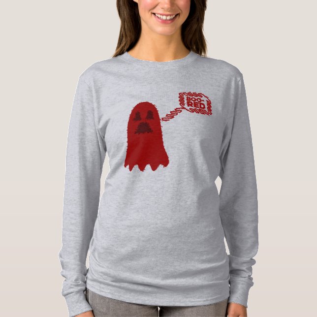 Camiseta Manga Longa Boo-Red (Frente)