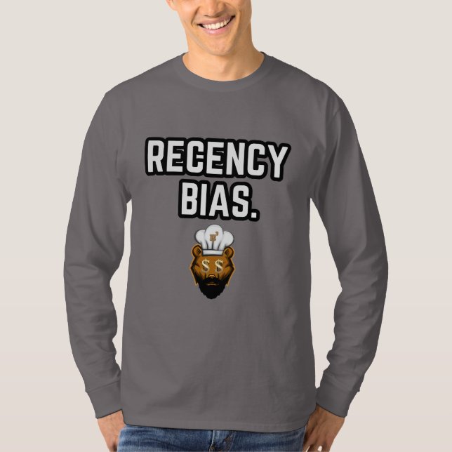 Camiseta Manga longa de Bias de Recência (Frente)