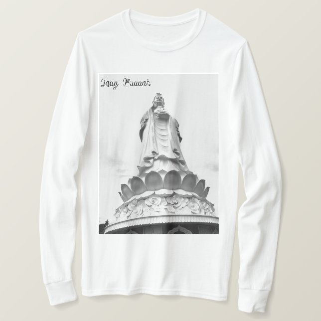 Camiseta Manga longa de Lady Buddah (Frente do Design)