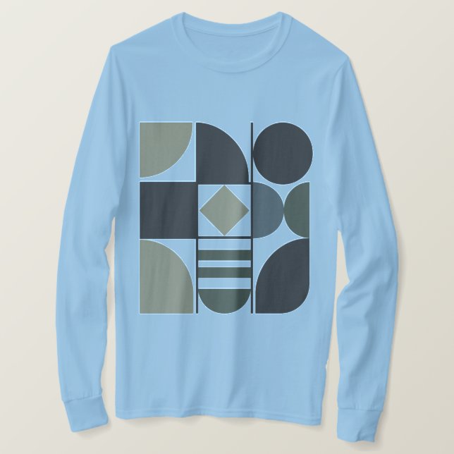 Camiseta Manga Longa Formas Diversas (Frente do Design)