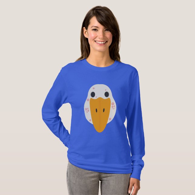Camiseta Manga Longa Ganso Com Espinhas (Frente Completa)