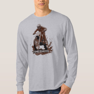 Camiseta Manga Longa Gráfica de Moto Dirt Bike Tim