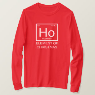 Camiseta Manga Longa Ho Element Of Christmas Unise