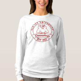 Camiseta Manga Longa Maroon Groundhogs - Feminina