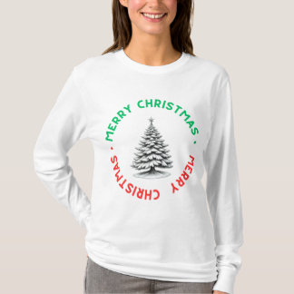 Camiseta Manga Longa Natal Feliz