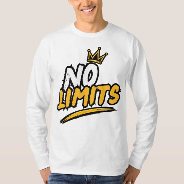 Camiseta Manga Longa No Limits Crown (Frente)