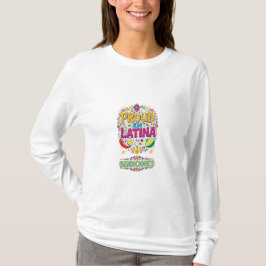 Camiseta Manga Longa Orgulhosa Latina