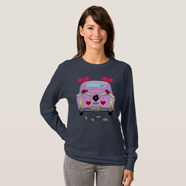 Camiseta Manga Longa para Recém-Casadas (Frente Completa)