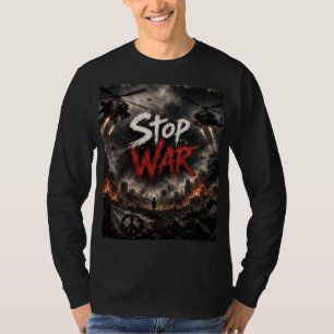 camiseta manga longa pare design de guerra