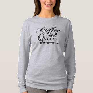 Camiseta Manga Longa Rainha do Café Feminina