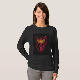 Camiseta Manga Longa Tipografia Lobo Ousado