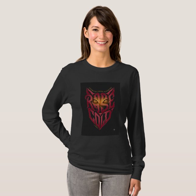 Camiseta Manga Longa Tipografia Lobo Ousado (Frente Completa)