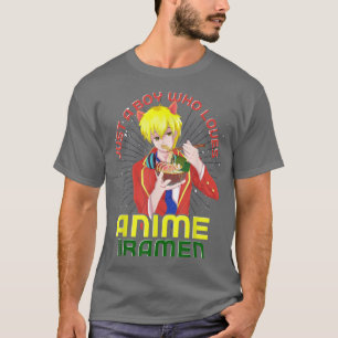 Camiseta Manga Otaku Boys Ramen Noodles Japão Kawa