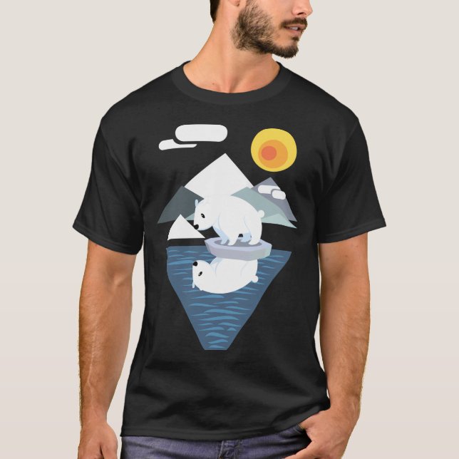 Camiseta Manga Urso Polar Dilema (Frente)