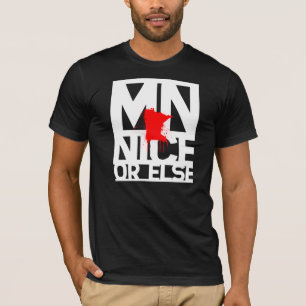 Camiseta Manganês agradável ou então (rotulação branca