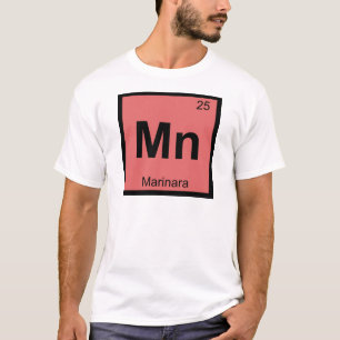 Camiseta Manganês - Símbolo da mesa periódica da química de