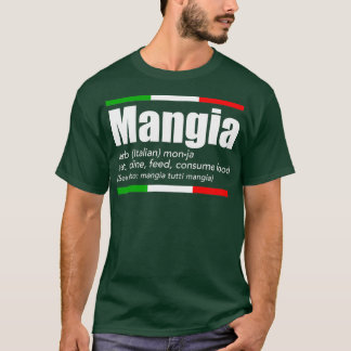 Camiseta Mangia Italiana Slang Funny English Sayings Italy 