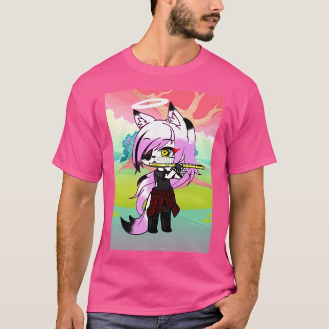 Camiseta Mangle Gacha Club Trabalho de arte (Frente)