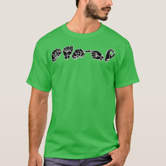 Camiseta MANGO ASL Sinal Language Design 1