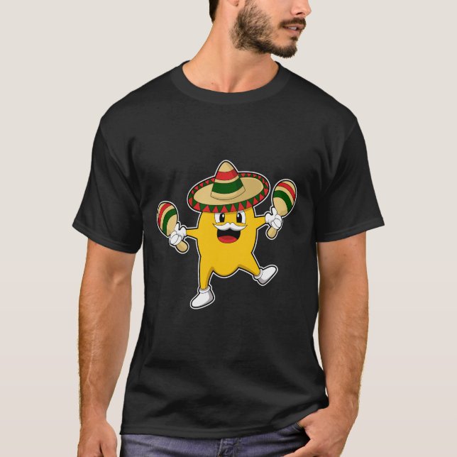 Camiseta Mango como músico com Maraca (Frente)