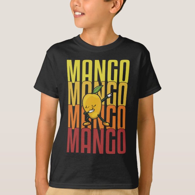 Camiseta Mango Dabbing Fruta Engraçadas Mulheres Mangoas Am (Frente)