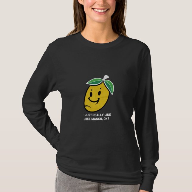 Camiseta Mango Lover Eu Gosto Muito De Mango (Frente)