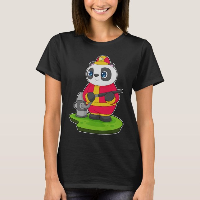 Camiseta Mangueira de bombeiro Panda (Frente)