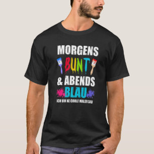 Camiseta Manhã colorida à noite, azul-ich caixa novo LEGAL