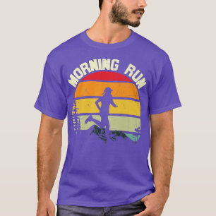 Camiseta Manhã Executar Curso de Treinamento de Motivação E