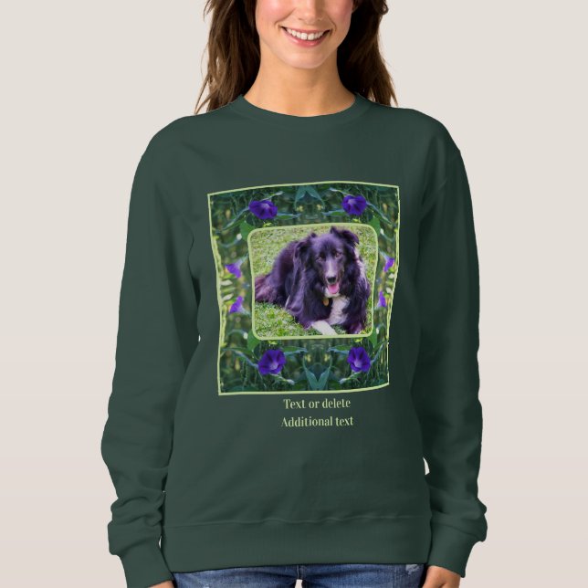 Camiseta Manhã Glória Flores Frame Crie Sua Foto (Frente)