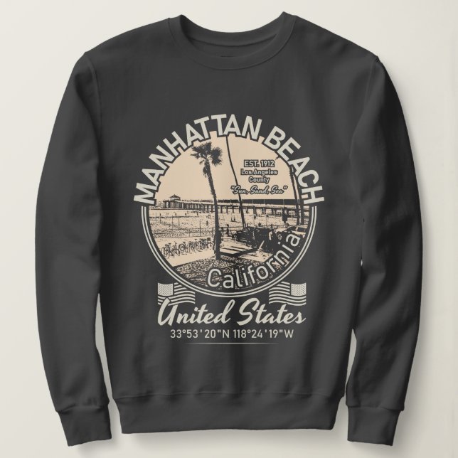 CAMISETA MANHATTAN BEACH CITY - LOS ANGELES CALIFÓRNIA (Frente do Design)