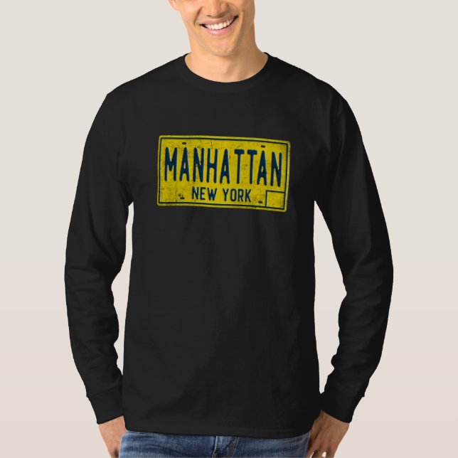 Camiseta Manhattan New York NY Retro USA Neighhood Licen (Frente)