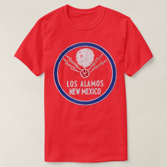 Camiseta Manhattan Projeto Los Alamos Novo México Nuclear W (Frente do Design)