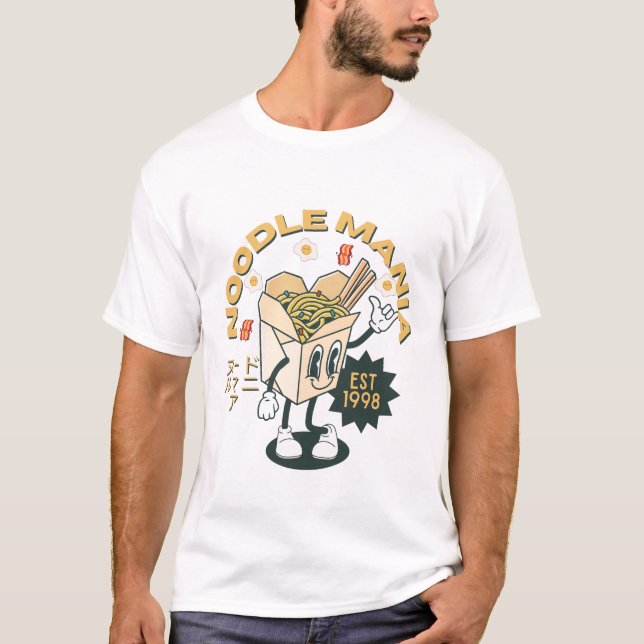 Camiseta Mania de macarrão (Frente)