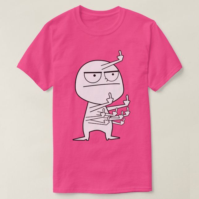 Camiseta Maníaco do dedo médio (Frente do Design)