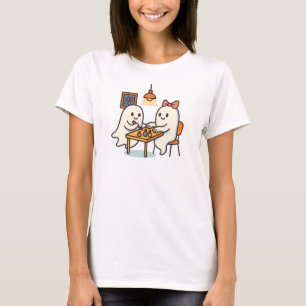Camiseta Manicure Fantasma Fofo de Halloween para Artistas