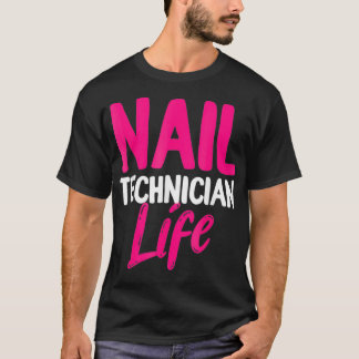 Camiseta Manicurista do artista técnico de tecnologia nail