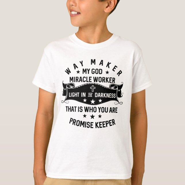 Camiseta Manifestante do Maker Trabalhador do Milagre Manej (Frente)